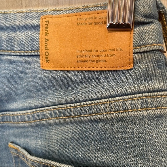 Frank & Oak Cyndi Straight Leg Jeans- Medium Wash size 24 - Picture 6 of 9